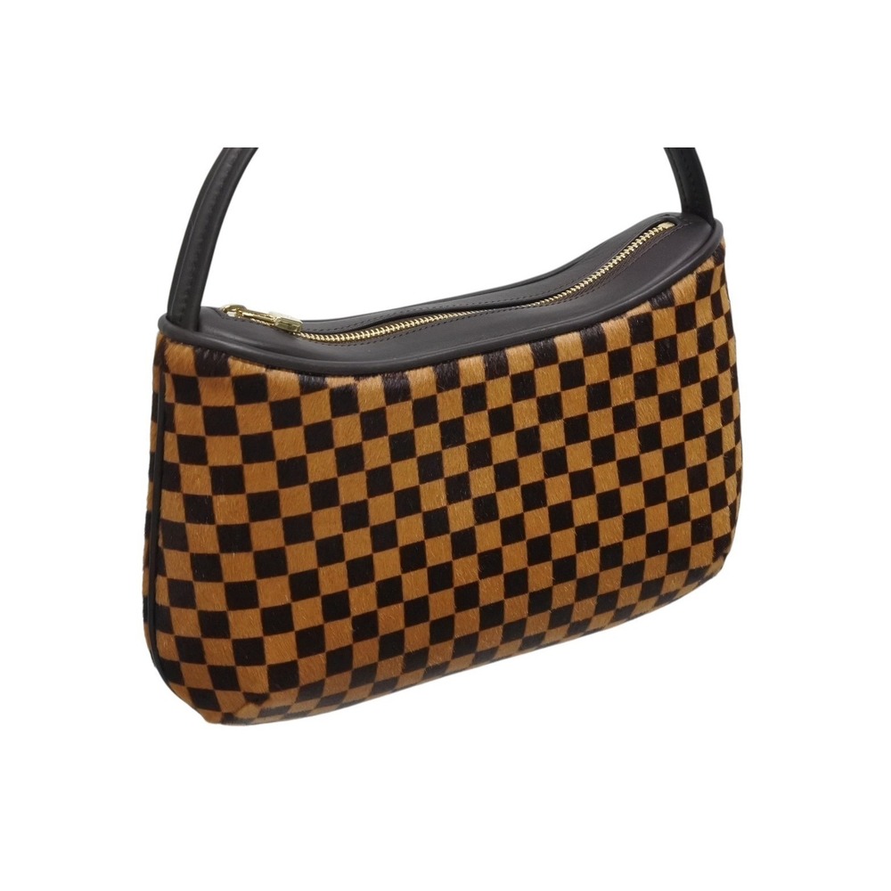 LOUIS VUITTON Damier Sauvage Tiger handbag brown pony leather - Picture 4 of 9